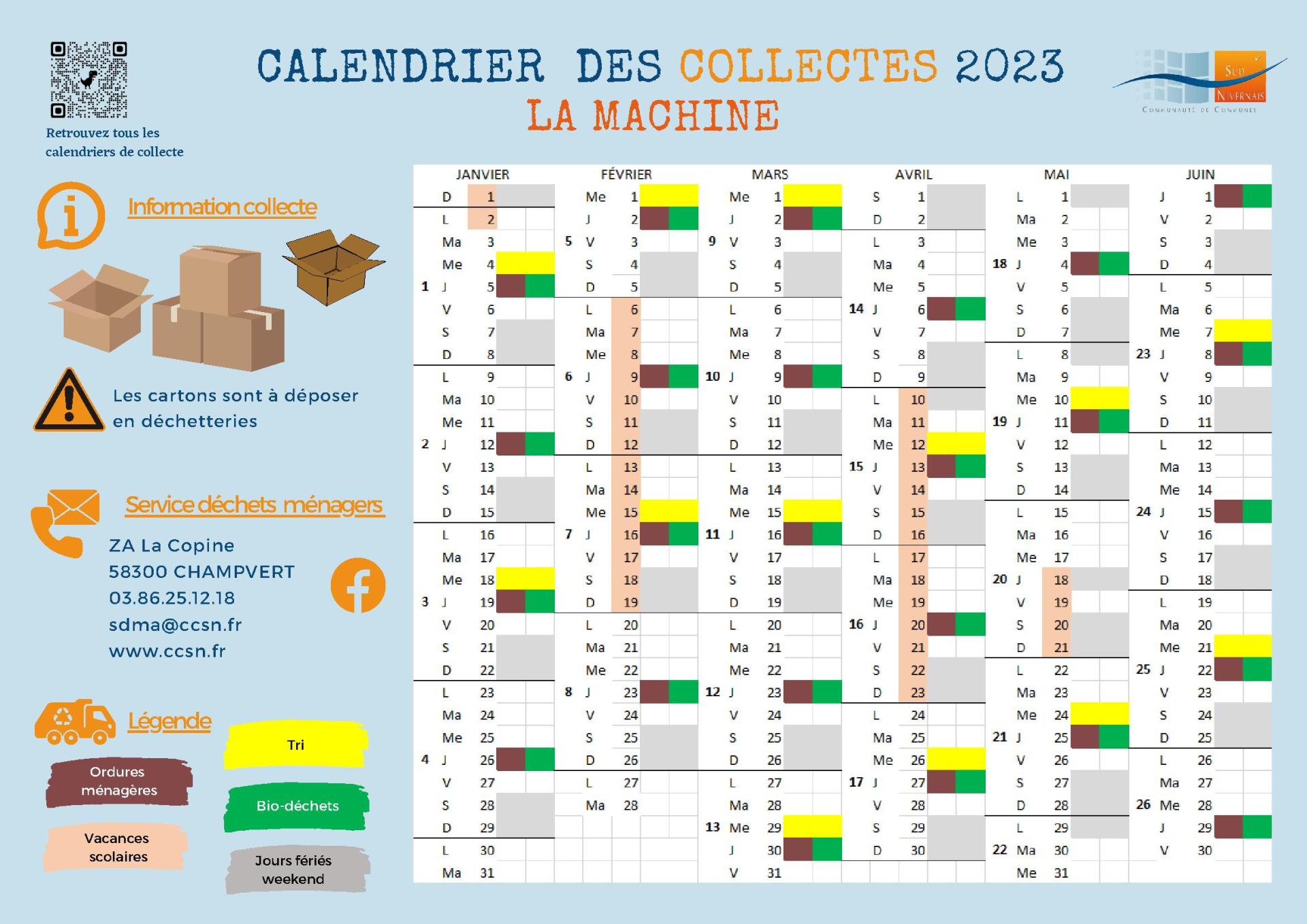 Calendrier Collecte